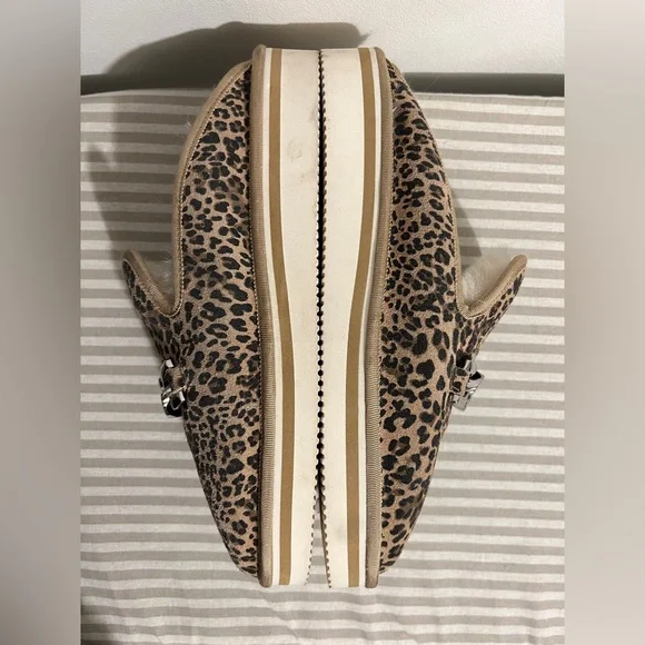 DOLCE VITA Haiden Womens Leopard Suede Slippers - Picture 9 of 14